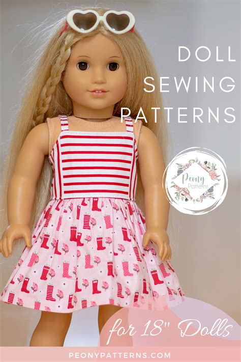 Doll Ivy Top Dress And Maxi Pdf Sewing Pattern Sewing Patterns Doll