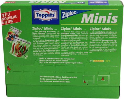 Toppits Ziploc Minis 20 X 150ml Haushalt Folien Beutel Papier Toppits