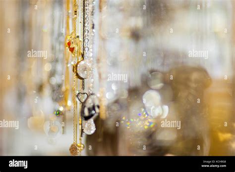 Bokeh A Variety Of Jewelry Closeup Beautiful Texture For Background