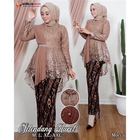 Jual Gratis Ongkir Set Kebaya Selendang Modern Kebaya Selendang