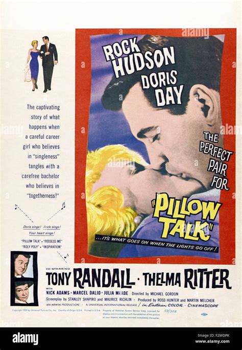 Pillow Talk - Movie Poster Stock Photo - Alamy