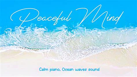 Relaxing Music With Ocean Waves Beautiful Piano Sleep Music Stress Relief Wave Sounds Youtube