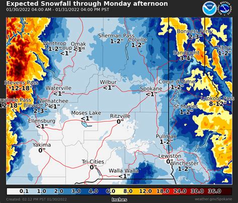 Up To An Inch Of Snow To Fall In Spokane Overnight Sunday Strong Winds