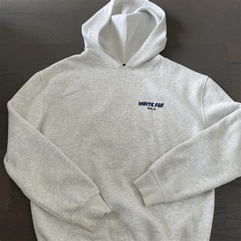 White Fox Hoodie Size Sm 6 10 4th Edition Worn Depop