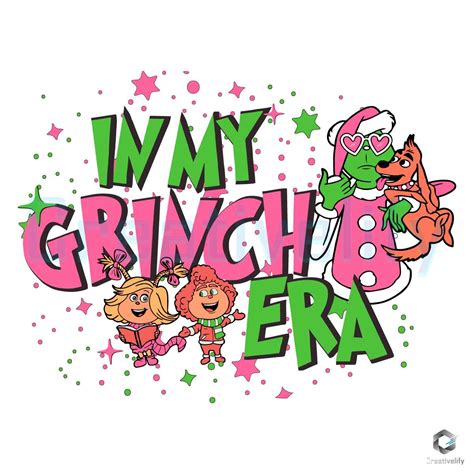 In Pink Grinch Era SVG Christmas Party File Design CreativeLify