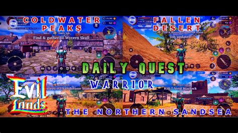 WARRIOR DAILY QUEST IN EVIL LANDS 12272021 THE NORTHERN SANDSEA