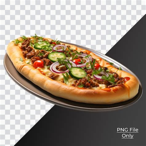 Premium Psd Delicious Turkish Pide Only Png Premium Psd