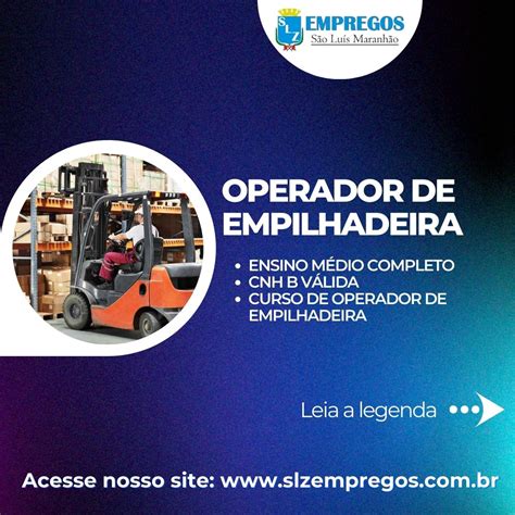 Operador De Empilhadeira Slz Empregos