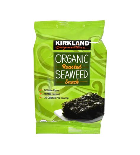 KIRKLAND SIGNATURE ORGANIC ROASTED SEAWEED SNACK New Earth