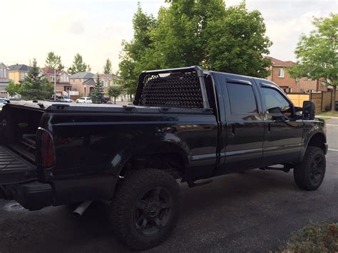 A Heavy Duty Tonneau Cover And Custom Headache Rack On A F Flickr