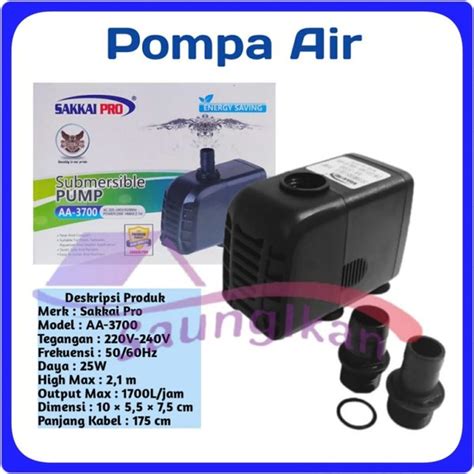 Jual Pompa Air Aquarium Kolam Hidroponik Sakkai Pro Aa Aa Di