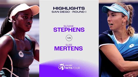 Sloane Stephens vs. Elise Mertens | 2023 San Diego Round 1 | WTA Match ...