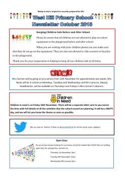 Headteachers Newsletter October 2018 Guset User Flip PDF AnyFlip