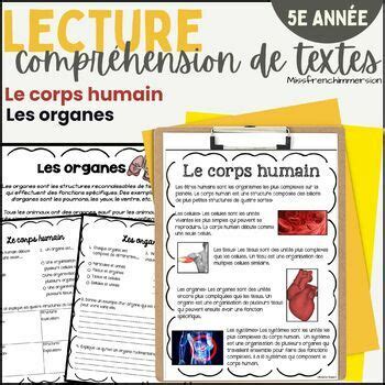 French Grade Reading Comprehension Lecture E Compr Hension De