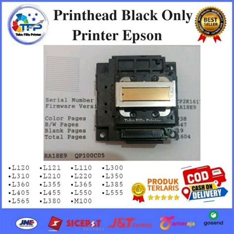 Jual Printhead Black Only Printer Epson L L L L L L