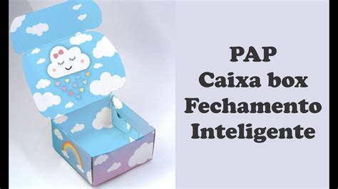 Pap Papelaria Personalizada Molde Caixa Box Fechamento Inteligente