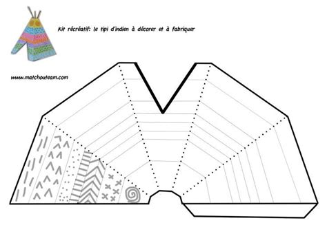 D Printable Teepee Template Printable Templates Free