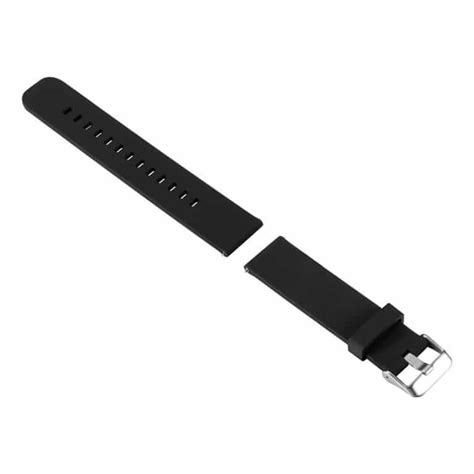 Invella Mm Silicon Watch Strap With Quick Release Pins Black Invella