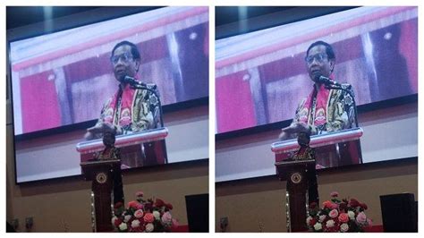 Hadiri Seminar Kebangsaan Di Universitas Buddhi Dharma Mahfud MD