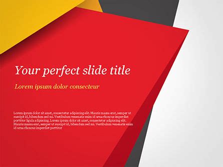 Geometric Black Red and Yellow - Free Presentation Template for Google ...