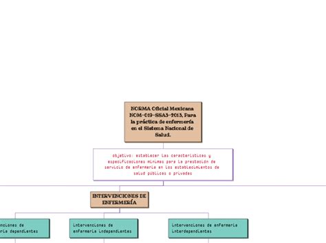 NORMA Oficial Mexicana NOM 019 SSA3 2013 Mind Map