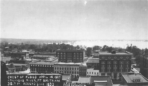 Downtown Fort Smith, Arkansas during the 1927 Flood Manhattan Cafe ...