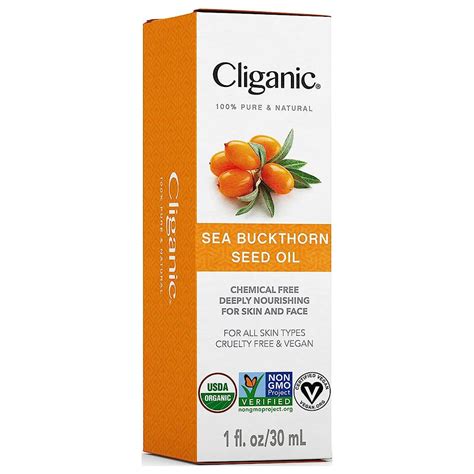 Cliganic Organic Sea Buckthorn Oil 100 Pure For Skin And Face Cold