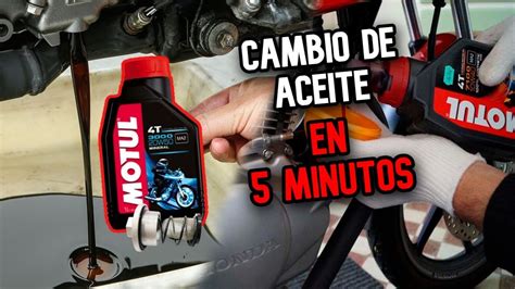 Hacer CAMBIO De ACEITE En 5 MINUTOS YouTube