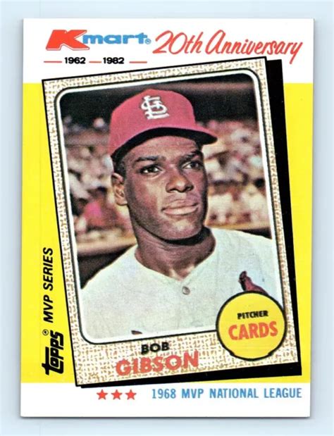 Topps Kmart E Anniversaire Bob Gibson St Louis Cardinals