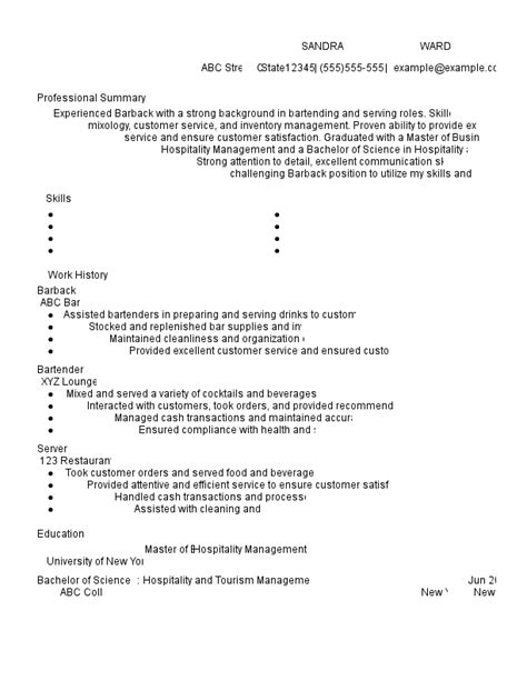 13 Food Service Resume Examples For 2024 Template And Guide