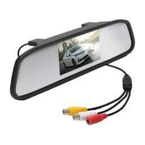 Espelho Retrovisor Monitor Lcd Integrado Universal Automotivo Para