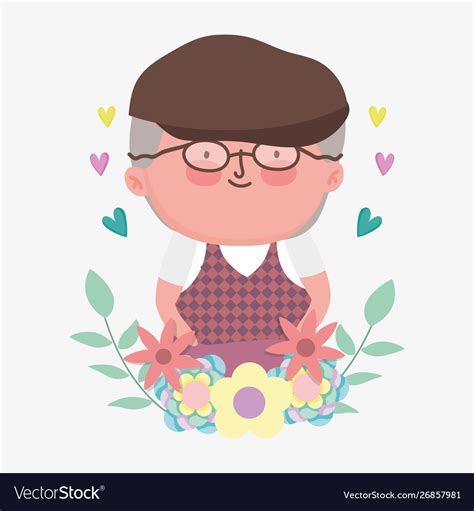 Happy grandparents day cartoon design Royalty Free Vector