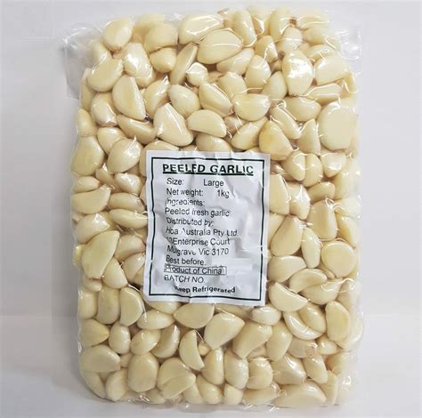 Garlic Peeled 1kg Bag Top Quality Grandma Rosies