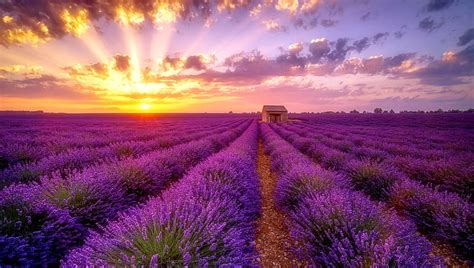 P Descarga Gratis Puesta De Sol De Lavanda Puesta De Sol