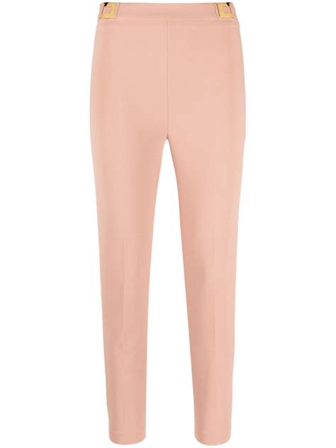 Elisabetta Franchi High Waist Skinny Trousers Farfetch