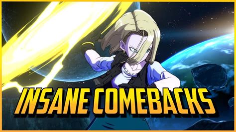 DBFZ Amazing Jaw Dropping Comebacks Dragon Ball FighterZ YouTube