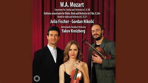 Sinfonia Concertante For Violin Viola And Orchestra In E Flat Major K