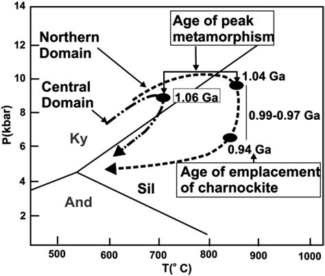 P T Diagram Showing Metamorphic P T Paths For The Northern After Download Scientific Diagram