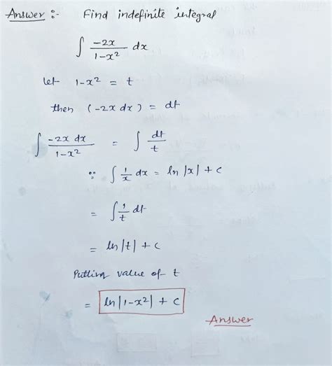 Solved Pts Find The Following Indefinite Integral Show All Of