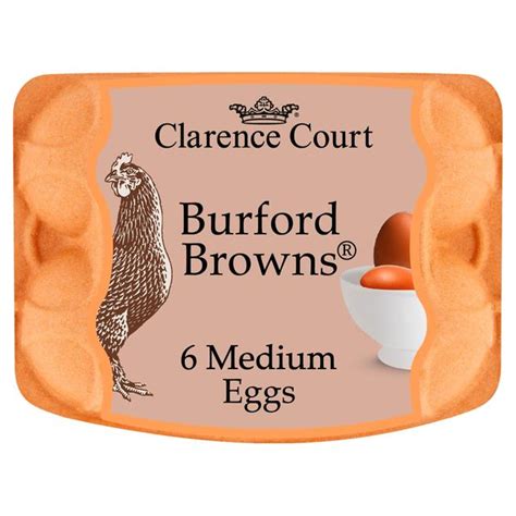 Clarence Court Burford Brown Free Range Eggs 6 Per Pack From Ocado