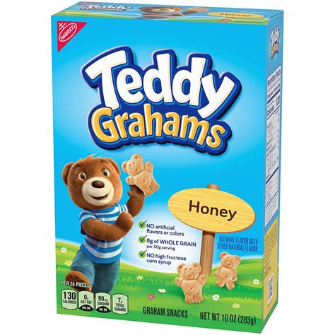 Nabisco Honey Maid Teddy Grahams Honey Graham Snacks 10oz Box Garden