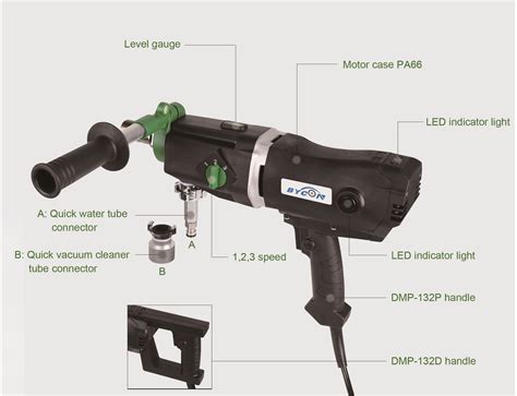 Hand Held Core Drill Motor DMP-132P/D from China Manufacturer - Bycon