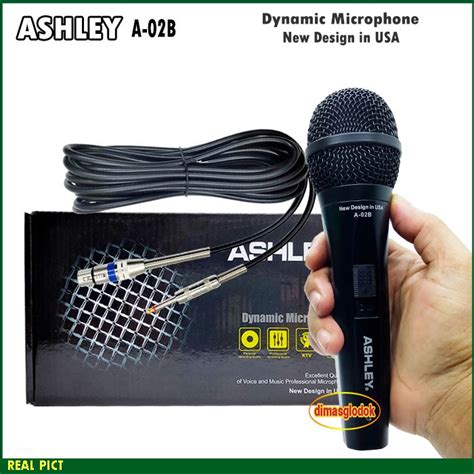 Jual Microphone Kabel ASHLEY A 02 Mik Vocal Panjang Kabel 5 Meter Mic