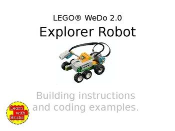 LEGO WeDo 2 0 Lunar Explorer Rover Robot With Sensor Instructions