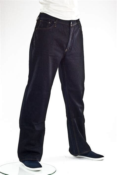 Джинсы мужские Evisu прямые широкие Black seed jean оригинал