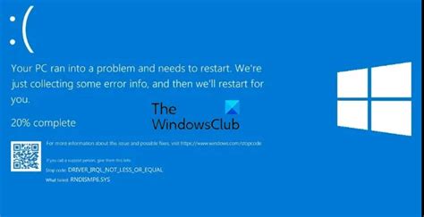 Fix Rndismp Sys Failed Blue Screen On Windows Thewindowsclub