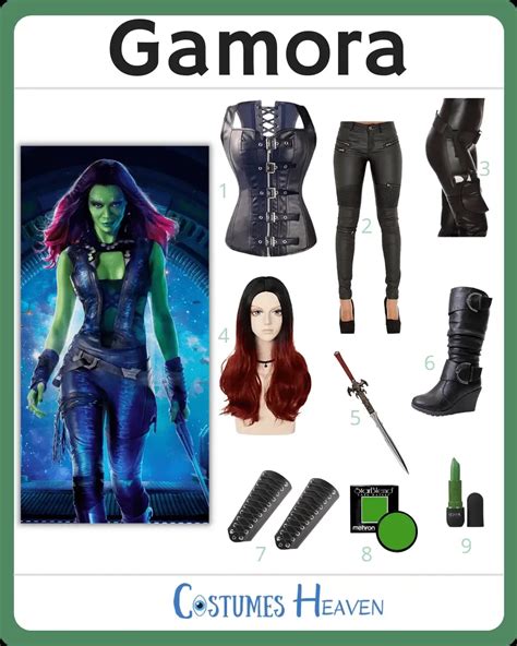 Gamora (Guardians Of The Galaxy) Costume For Cosplay & Halloween 2024