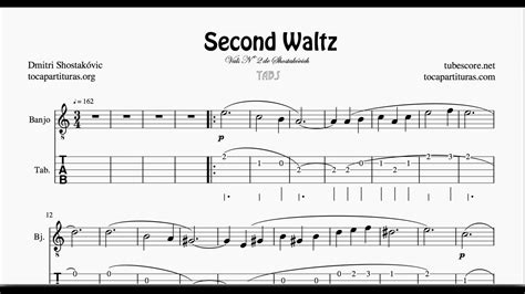 Second Waltz N By Shostakovich Tab Sheet Music For Banjo Youtube