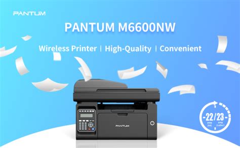 Pantum M6600nw Monochrome Laser Multifunction Printer Printcopyscanfaxadfnetworkwi Fi