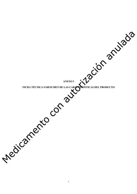 Pdf Anexo I Ficha T Cnica O Resumen De Las Resumen Del Perfil